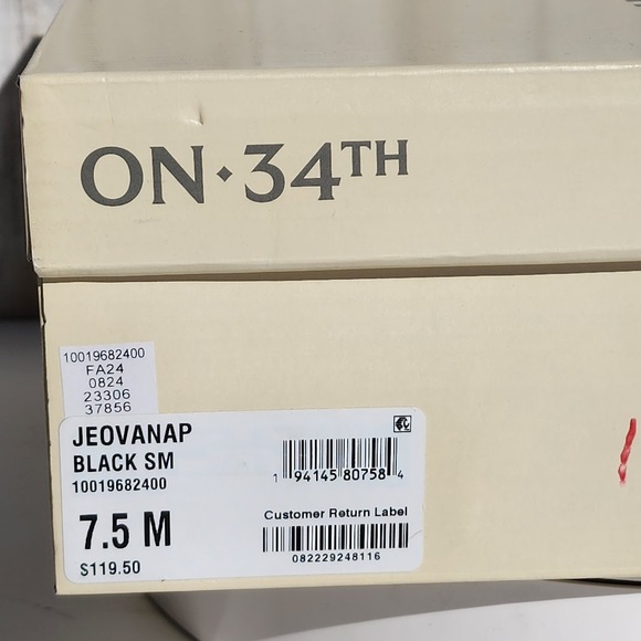 NEW - On 34th Jeovana Pearl Chelsea Booties - Size 7.5 M - Picture 9 of 10